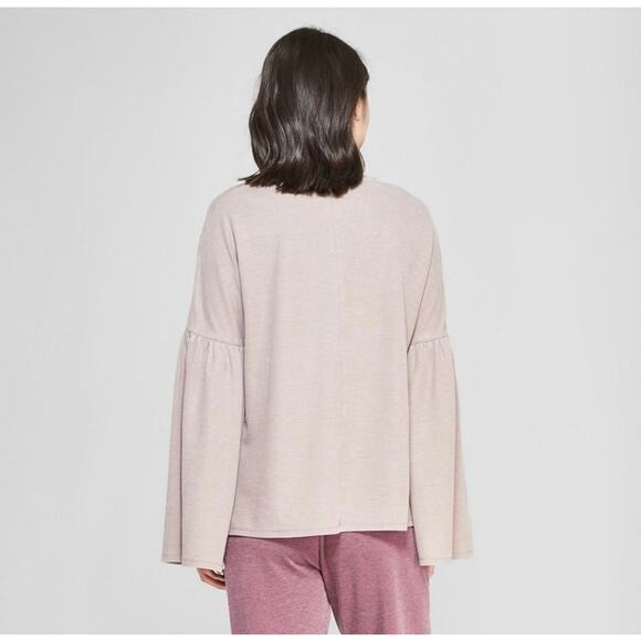 Xhilaration Tops - NWT Xhilaration Mauve Waffle Knit Long Bell Sleeve Top Women's Size XS